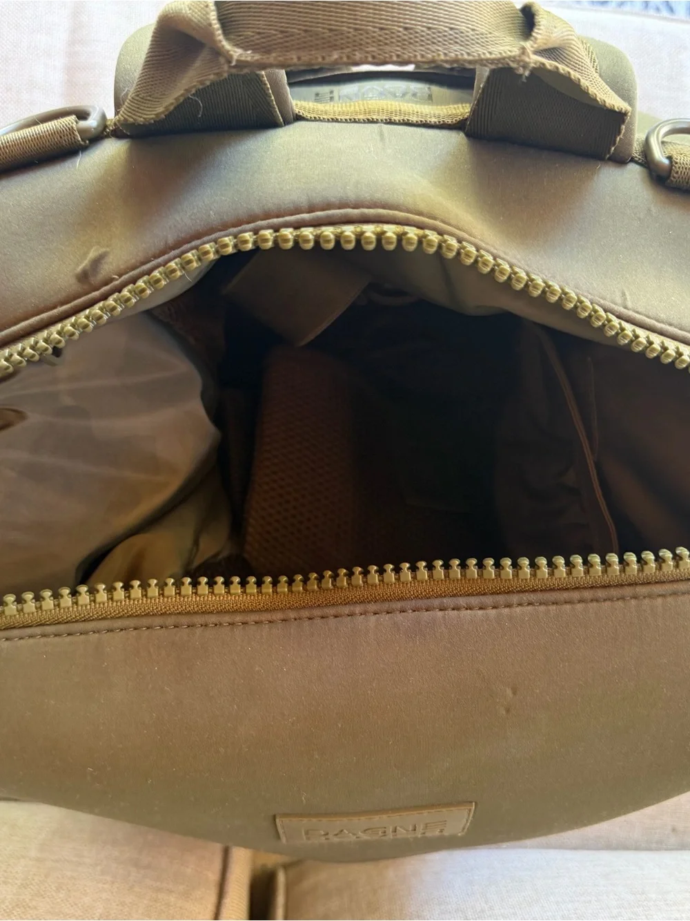 Dagne Dover Olive Green Compact Diaper Bag / Backpack